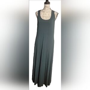 Urban CoCo green dress Scoop Neck Solid Sleeveless Summer Casul Womens